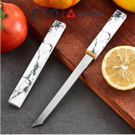 Nipiin Japanese Knife Stainless Steel Chef's Knife Handheld Grill Knife for Cutting Steak Outdoor
