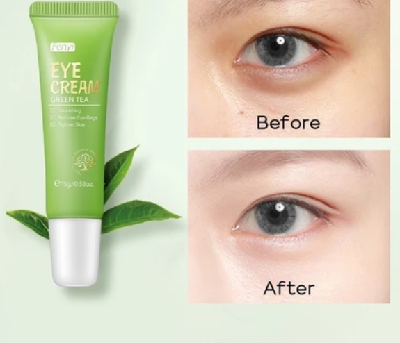 Fenyi Green Tea Eye Cream Remove Bags Wrinkles Dark Circles Anti-Aging Firming Essence 15g