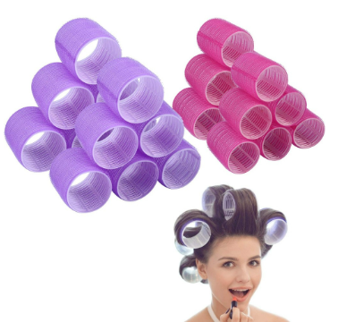 Random Plastic Hairdressing Hair Rollers/Self-Adhesive Hair Curler for DIY Hair Bangs Roll Tool