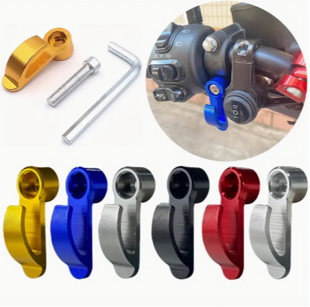 Universal Motorcycle Helmet Hook, Electric Vehicle Aluminum Alloy Hook, Brake Pump, Clutch Lever, Pedal, Side Storage Hook