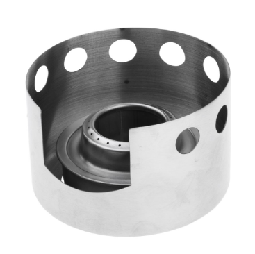 Stainless Steel Camping Hiking Cooking Spirit Alcohol Stove Burner with Rack