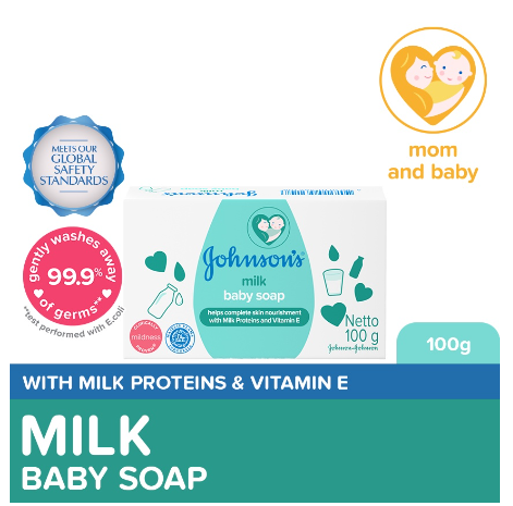 Johnson's Milk+Rice Baby Soap 100g - Bar Soap, Baby Essentials, Baby Care