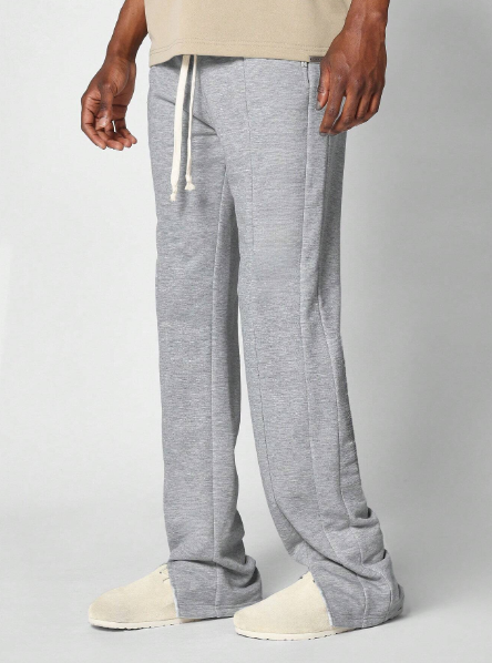 SUMWON Flare Fit Jogger With Front Split Hem