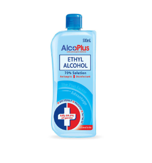 Alcoplus Blue 70% Ethyl Alcohol 500mL