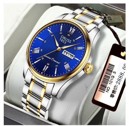 ORUSS Luxury Gold Watch for men Waterproof Dual Calendar Automatic Watch men Original Stainless Steel Fashion Men Watch Relo M1