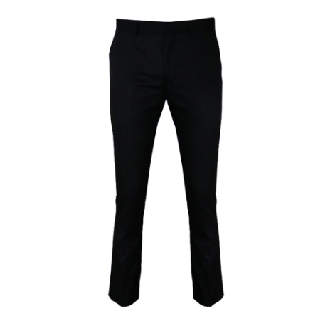 Sahara Men's Slim Fit Plain Suit Slacks (Black)
