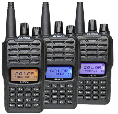 Alinco VX-50 Dual  Band  5 Watts Portable Radio IP67 Rated (Dust and Water Protection)