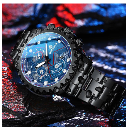 100% original swiss waterproof luxury stainless original Watch for men Men's Waterproof Luminous Korean Style 5