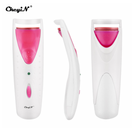 CkeyiN Heated Eyelash Curler with Silicone Pad Electric Eyelash Curler For Lash Lift Random Color
