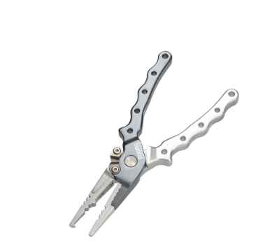 Booms Fishing X10 Aluminum Fishing Pliers Hook Remover with Lanyard ，Thickened，Light Luxury