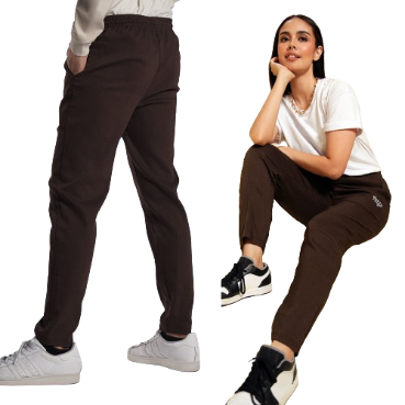 INSPI x Bonez & Fofo Trouser Pants for Men and Women with Side Pockets and Drawstring Collection (Brow Black)