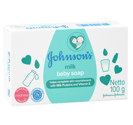 Johnson's Milk+Rice Baby Soap 100g - Bar Soap, Baby Essentials, Baby Care
