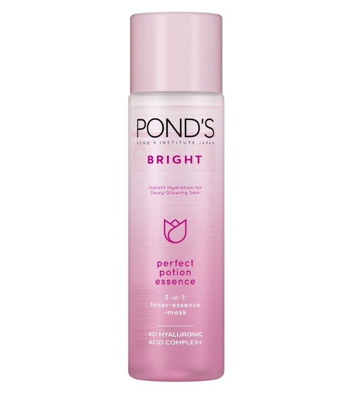 Ponds Bright Beauty Perfect Potion Essence Toner Mask with 4D Hyaluronic Acid & Gluta Boost 110ML