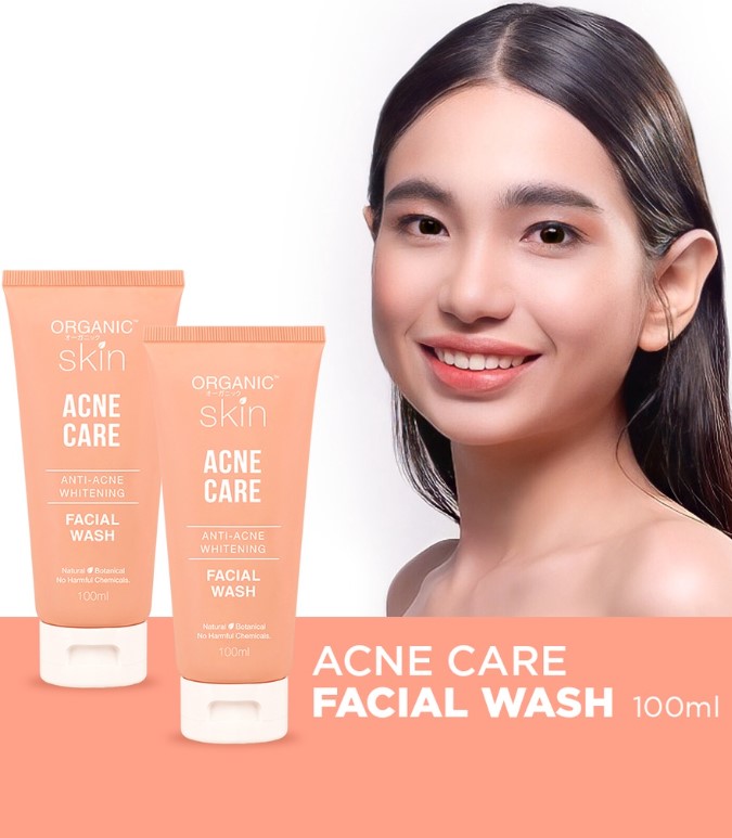Buy 1 Take 1 Organic Skin Japan Acne Care Antiacne Whitening Facial Wash Cleanser 100ml