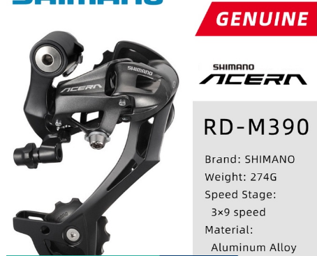Shimano Acera RD-M390 Rear Derailleur 7 8 9 speed MTB bike bicycle Derailleur