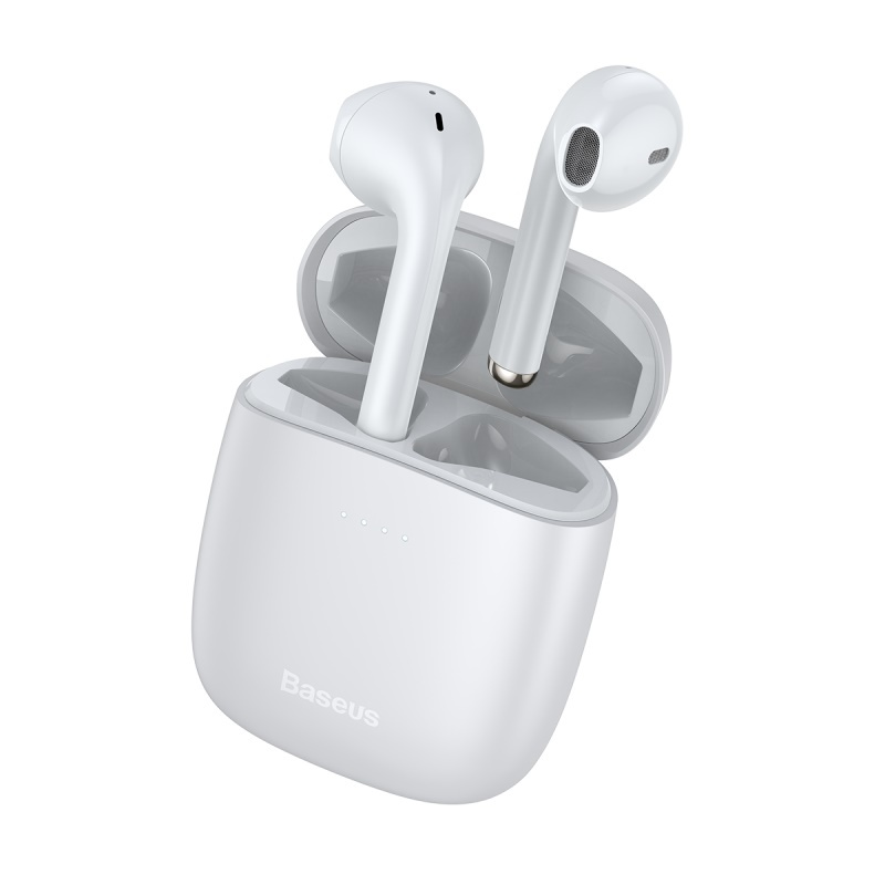Baseus W15 TWS True Wireless Earphones Bluetooth 5.2 Comfortable Half-In-Ear Headphones Ip54 Rating Waterproof Touch Headset Suitable