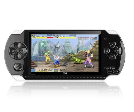 4.3'' Consoles X6 PSP Handheld Game Console Player Built-in 1000 Games 8GB