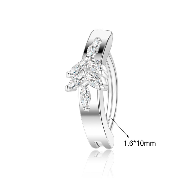 1 PC Butterfly Belly Navel Rings Crystal Belly Button Piercings Flower Snake Reverse Curved Navel Barbell Body Jewelry B8