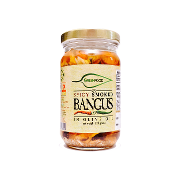Greenfood Spicy Smoked Bangus in Olive Oil 220g