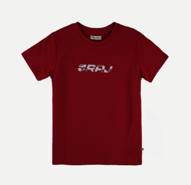 RRJ Basic Tees for Ladies Relaxed Fitting Shirt Trendy fashion T-Shirt for Ladies 111915 Red