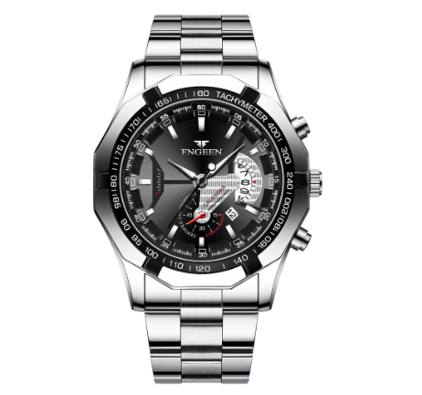FNGEEN Men Fashion Business Quartz Watch with Date M11