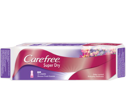Carefree Super Dry Panty Liners 15 Pads