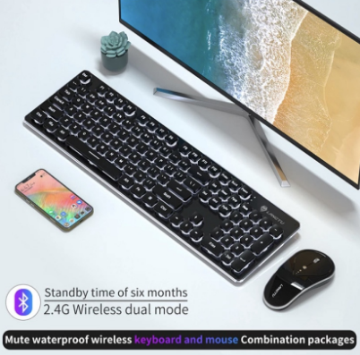 TITUS Mechanical Keyboard and Mouse Combo with Waterproof and Dustproof for PC and Laptop