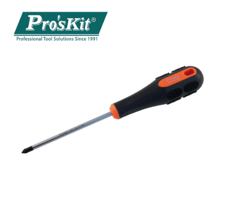 Pro'sKit 9SD-216B Pro-Soft Screwdriver (+#1 5x150mm) Anti Slip Ergonomic Grip