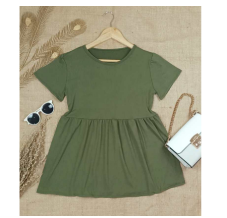 Maternity Top Babydoll Top Maternity Shirt Pregnancy Clothes Peplum Blouse MD32