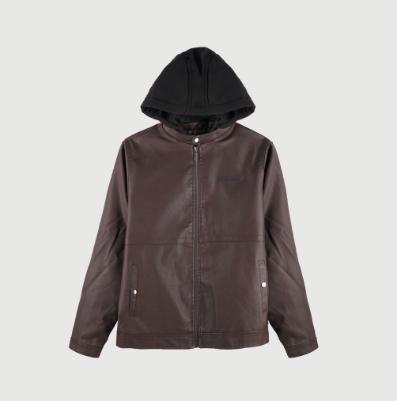 RRJ Basic Leather Jacket for Men  Trendy fashion Casual Top Jacket