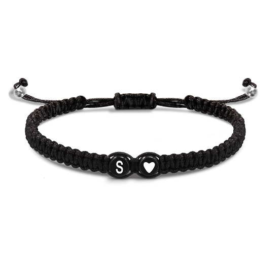 Tala for you Letter Initial Couple Bracelets Handmade Adjustable Bracelets Cord Bracelet S