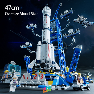494Pcs Building Blocks Toys Large Space Shuttle Rocket Spaceman Minifigures Boys Toys Gift