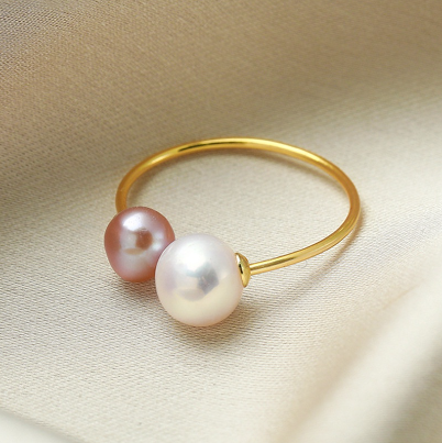 Freshwater Pearl Open Ring Index Finger Ring