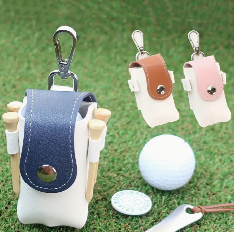 1pc PU Golf Bag, Mini Golf Waist Bag, Golf Accessories