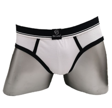 Brute Men's hipster cotton briefs nylon waistband (pack of 2's)