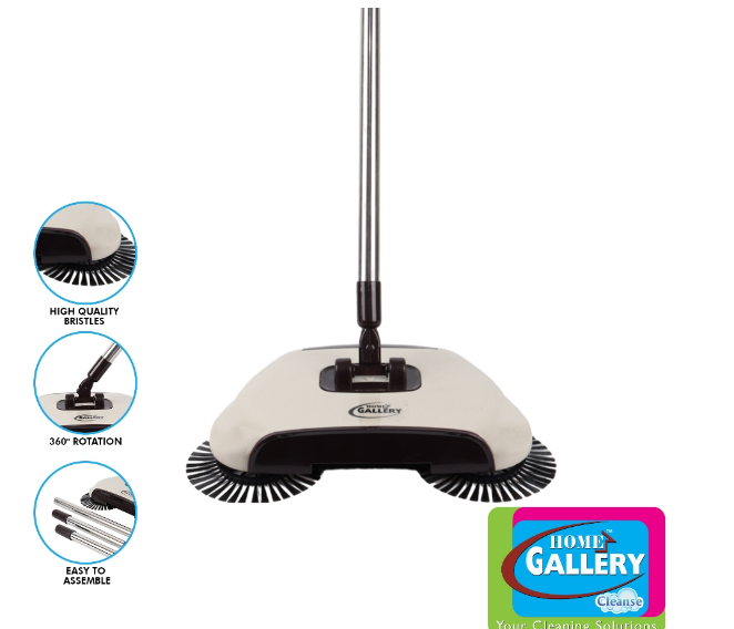 Home Gallery Tornado Sweeper 360 Degree Rotating Brush Spin Hand Push Broom Dust Collector