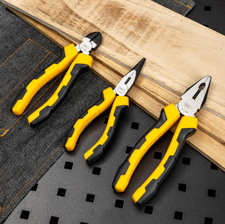 Deli 3Pcs/Set Long Nose Combination Pliers Cutters Set Original CR-V EDL2008-3
