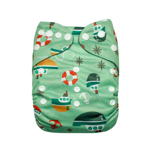 Cathy Baby Charcoal Inner Cloth Diaper Printed One Size Reusable Washable Pocket Bamboo Charcoal Cloth Nappy N19