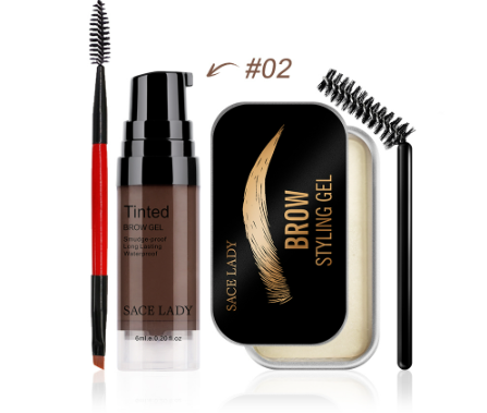 SACE LADY Waterproof Eyebrow Gel Long Lasting Tinted Brow Cream Eyebrow Soap Makeup Cosmetics