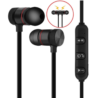 Magnet Wireless Bluetooth Sports Earphone Headset Headphone