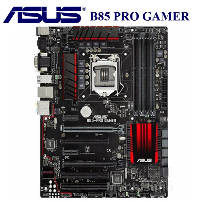 ASUS B85-PRO GAMER Motherboard 1150 Motherboard DDR3 Core i7 4790K i5 4670K Cpus Intel B85 PCI-E 3.0 32GB DVI HDMI