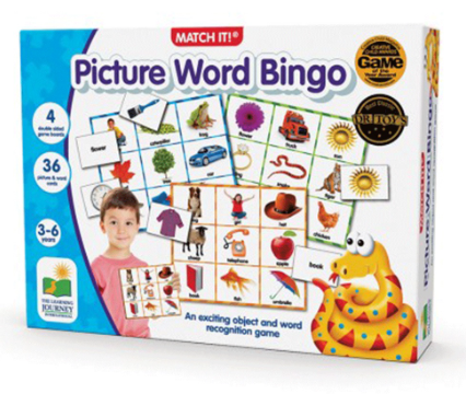 The Learning Journey Match It! Bingo Picture Word