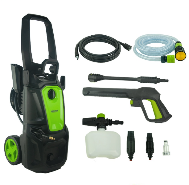 Greenfield Self Priming Pressure Washer 140bar (New & Improved)