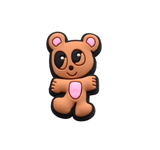 Cute Bear Cat Jibits for Croc Rainbow Jibbits Charm Mermaid Shoe Charms Pins Karol G Singer Jibitz Crocks for Girls Shoes Accessories S24