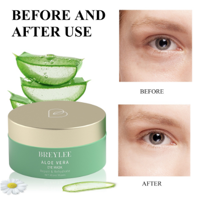 BREYLEE Aloe Vera Eye Mask Repair Essence Eye Patch Remove Eyebags Moisturizer Skin Care 60pcs/30pcs
