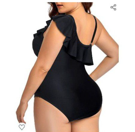 Barbara Plus Size Ruffle Swimwear