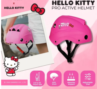 Chaser Hello Kitty Kids Active Helmet for Skate Scooter Bike Helmet for Kids (GX-K9) Collection