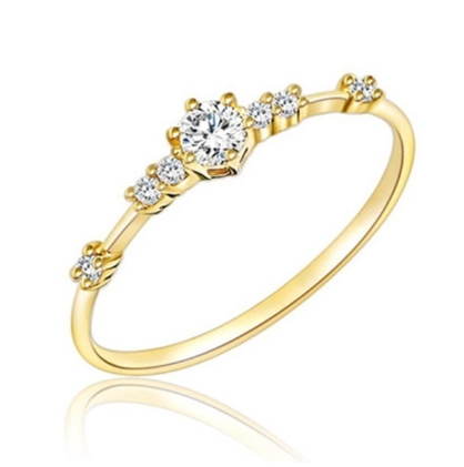 Fashion Rhinestone Engagement Wedding Ring for Women