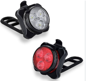 Bicycle Headlight Tail Lamp 4 Modes USB Rechargeable Safety Warning Light Bike Back Light Cycling Accessories