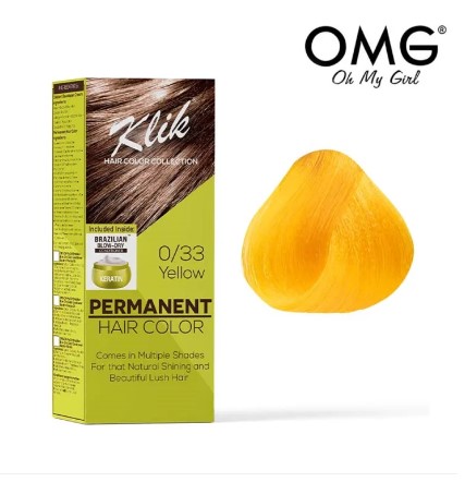 KLIK Permanent Hair Color Cream 60ML - 0.33 Yellow
